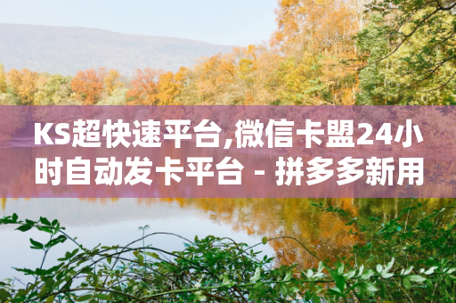 KS超快速平台,微信卡盟24小时自动发卡平台 - 拼多多新用户助力神器 - 拼多多天天领现金助力网站-第1张图片-靖非智能科技传媒