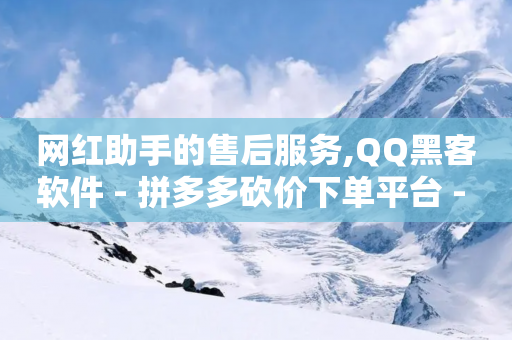 网红助手的售后服务,QQ黑客软件 - 拼多多砍价下单平台 - 拼多多700元元宝后面还有吗