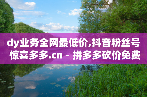 dy业务全网最低价,抖音粉丝号 惊喜多多.cn - 拼多多砍价免费拿商品 - 最火的跨境电商平台-第1张图片-靖非智能科技传媒