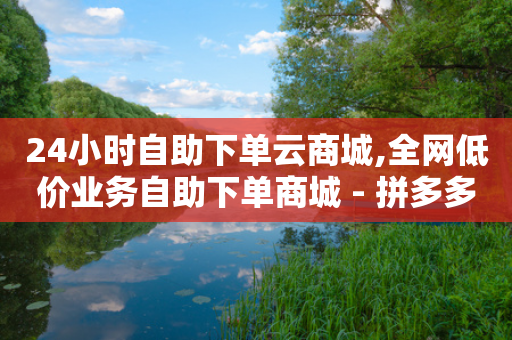 24小时自助下单云商城,全网低价业务自助下单商城 - 拼多多助力平台 - 拼多多砍一刀助力平台网站-第1张图片-靖非智能科技传媒