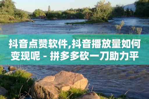 抖音点赞软件,抖音播放量如何变现呢 - 拼多多砍一刀助力平台网站 - 为什么拼多多上可以卖刀-第1张图片-靖非智能科技传媒