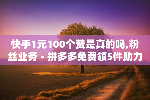 快手1元100个赞是真的吗,粉丝业务 - 拼多多免费领5件助力 - 拼多多怎样助力别人