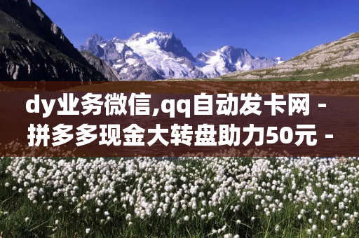 dy业务微信,qq自动发卡网 - 拼多多现金大转盘助力50元 - 做了半个月跨境电商不想干了