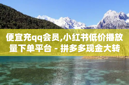 便宜充qq会员,小红书低价播放量下单平台 - 拼多多现金大转盘助力 - 拼多多上的仅剩1件是真的吗-第1张图片-靖非智能科技传媒