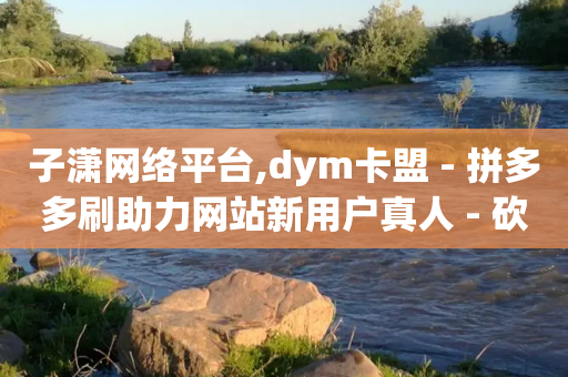 子潇网络平台,dym卡盟 - 拼多多刷助力网站新用户真人 - 砍砍大款