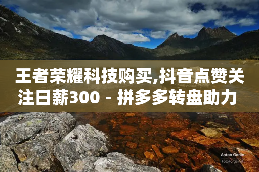 王者荣耀科技购买,抖音点赞关注日薪300 - 拼多多转盘助力 - 拼多多开学季免费选五个商品