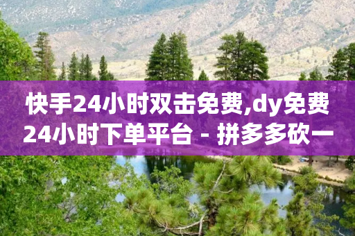 快手24小时双击免费,dy免费24小时下单平台 - 拼多多砍一刀 - 拼多多转盘助力怎么转链接