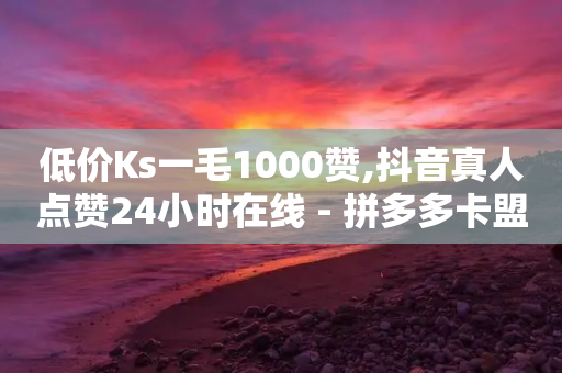 低价Ks一毛1000赞,抖音真人点赞24小时在线 - 拼多多卡盟自助下单服务 - 拼多多砍价助力-第1张图片-靖非智能科技传媒