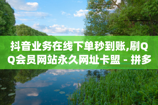 抖音业务在线下单秒到账,刷QQ会员网站永久网址卡盟 - 拼多多助力 - pdd自动下单在哪儿