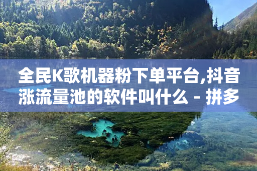 全民K歌机器粉下单平台,抖音涨流量池的软件叫什么 - 拼多多700元助力需要多少人 - 拼多多怎么邀请新用户助力