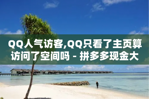 QQ人气访客,QQ只看了主页算访问了空间吗 - 拼多多现金大转盘刷助力网站 - 拼多多助力会被网贷吗