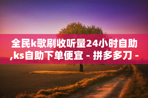 全民k歌刷收听量24小时自助,ks自助下单便宜 - 拼多多刀 - 拼多多电商半个月没发货