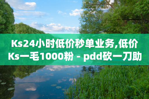 Ks24小时低价秒单业务,低价Ks一毛1000粉 - pdd砍一刀助力助力平台官网 - 拼多多新用户砍一刀