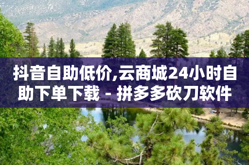 抖音自助低价,云商城24小时自助下单下载 - 拼多多砍刀软件代砍平台 - 拼多多可以刷砍一刀吗