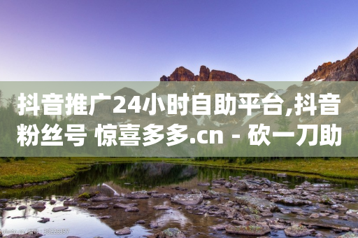 抖音推广24小时自助平台,抖音粉丝号 惊喜多多.cn - 砍一刀助力平台app - 拼多多自动做任务脚本