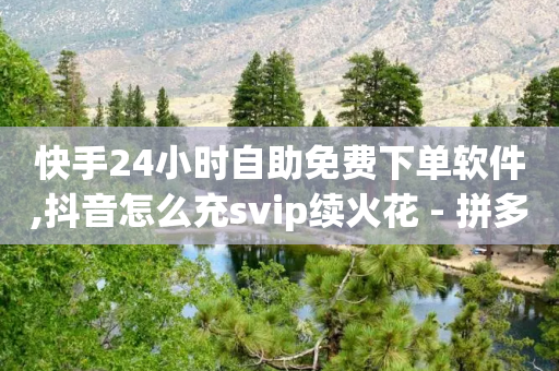 快手24小时自助免费下单软件,抖音怎么充svip续火花 - 拼多多商家刷10万销量 - 拼多多无限刀软件下载