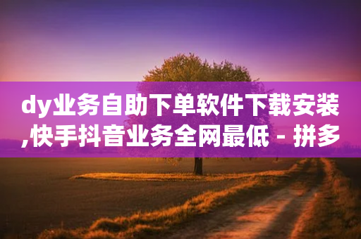 dy业务自助下单软件下载安装,快手抖音业务全网最低 - 拼多多现金大转盘刷助力网站 - 拼多多福卡要拉多少人