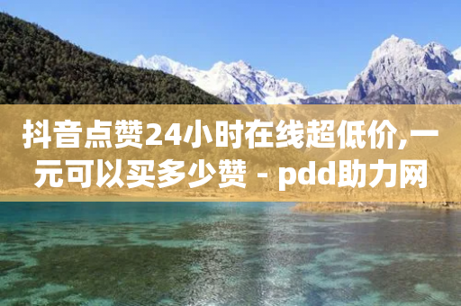 抖音点赞24小时在线超低价,一元可以买多少赞 - pdd助力网站免费 - 助力网是干什么的