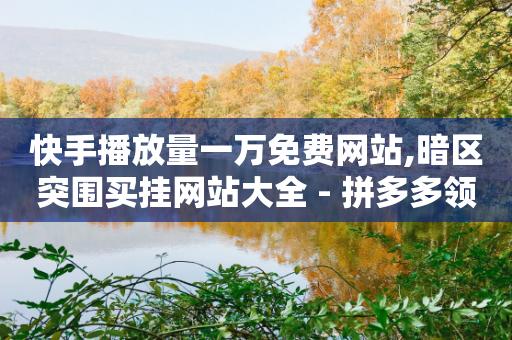 快手播放量一万免费网站,暗区突围买挂网站大全 - 拼多多领700元全过程 - 拼多多助力福卡总是重复