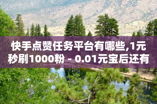 快手点赞任务平台有哪些,1元秒刷1000粉 - 0.01元宝后还有什么套路 - 拼多多助力圈互助