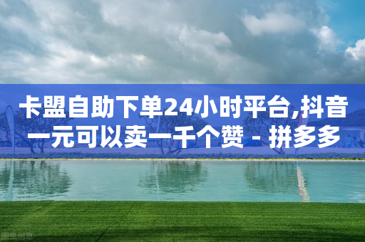 卡盟自助下单24小时平台,抖音一元可以卖一千个赞 - 拼多多刀 - 拼多多大转盘700元拉多少人