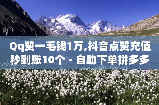 Qq赞一毛钱1万,抖音点赞充值秒到账10个 - 自助下单拼多多 - 拼多多助力群免费2024