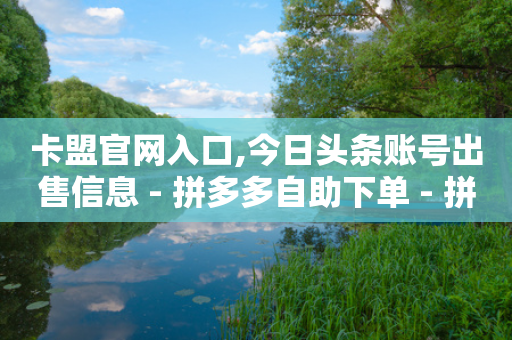 卡盟官网入口,今日头条账号出售信息 - 拼多多自助下单 - 拼多多助力群7月-第1张图片-靖非智能科技传媒