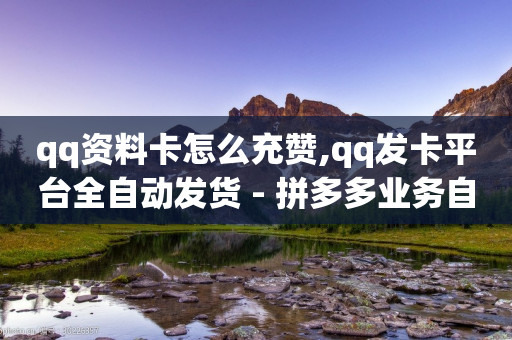 qq资料卡怎么充赞,qq发卡平台全自动发货 - 拼多多业务自助平台 - 拼多多砍一刀提现金是真的吗