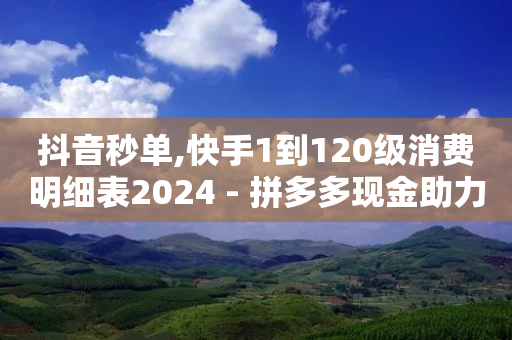 抖音秒单,快手1到120级消费明细表2024 - 拼多多现金助力群免费群 - 拼多多红包助力需要扫几个人-第1张图片-靖非智能科技传媒