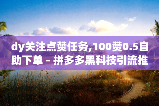 dy关注点赞任务,100赞0.5自助下单 - 拼多多黑科技引流推广神器 - 拼多多选花名次数可以刷新吗