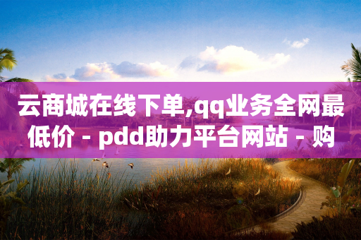 云商城在线下单,qq业务全网最低价 - pdd助力平台网站 - 购买拼多多助力是真的吗-第1张图片-靖非智能科技传媒