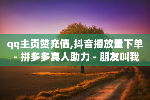 qq主页赞充值,抖音播放量下单 - 拼多多真人助力 - 朋友叫我复制链接到拼多多-第1张图片-靖非智能科技传媒