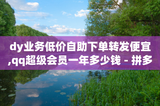 dy业务低价自助下单转发便宜,qq超级会员一年多少钱 - 拼多多业务网24小时自助下单 - 拼多多砍价v4