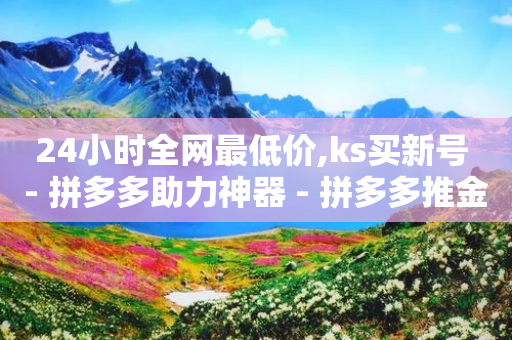 24小时全网最低价,ks买新号 - 拼多多助力神器 - 拼多多推金币助力群