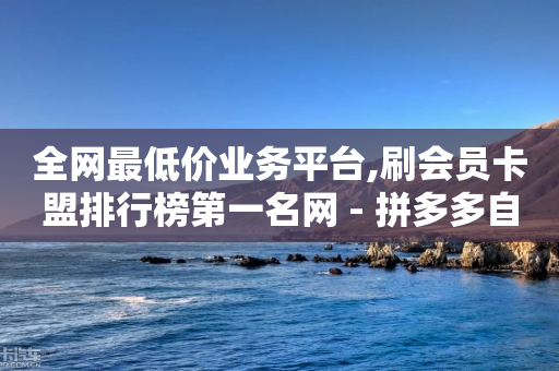 全网最低价业务平台,刷会员卡盟排行榜第一名网 - 拼多多自动下单5毛脚本下载 - 自助下单网站