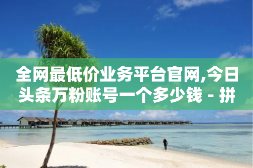 全网最低价业务平台官网,今日头条万粉账号一个多少钱 - 拼多多转盘刷次数网站免费 - 我正在参加砍一刀