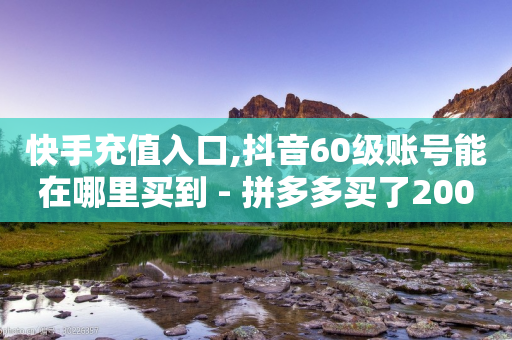 快手充值入口,抖音60级账号能在哪里买到 - 拼多多买了200刀全被吞了 - 卡盟低价自助下单网易云