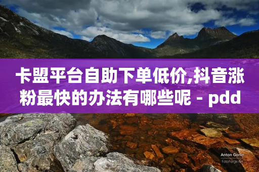 卡盟平台自助下单低价,抖音涨粉最快的办法有哪些呢 - pdd助力购买 - 淘宝买的拼多多助力有风险吗