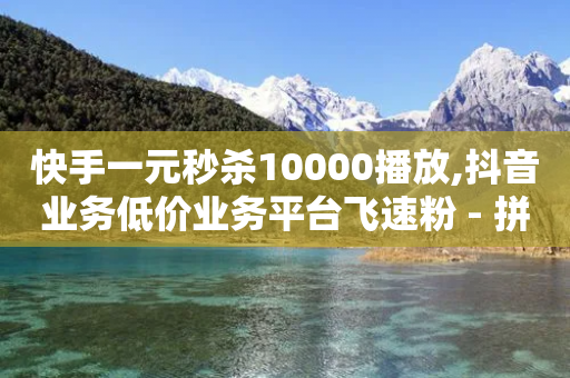 快手一元秒杀10000播放,抖音业务低价业务平台飞速粉 - 拼多多0.01积分后面是什么 - 拼多多大转盘还有十积分