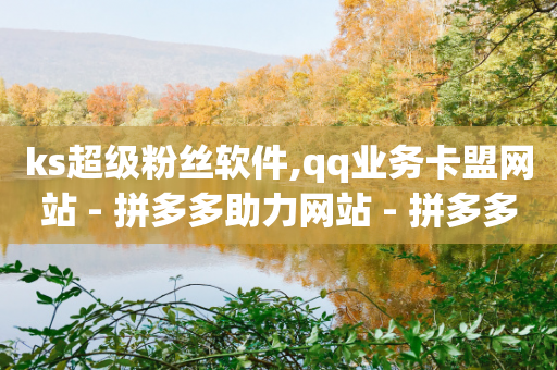 ks超级粉丝软件,qq业务卡盟网站 - 拼多多助力网站 - 拼多多买人助力的网站有哪些-第1张图片-靖非智能科技传媒