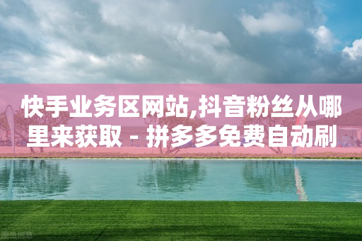 快手业务区网站,抖音粉丝从哪里来获取 - 拼多多免费自动刷刀软件 - 拼多多帮别人助力在哪里找到