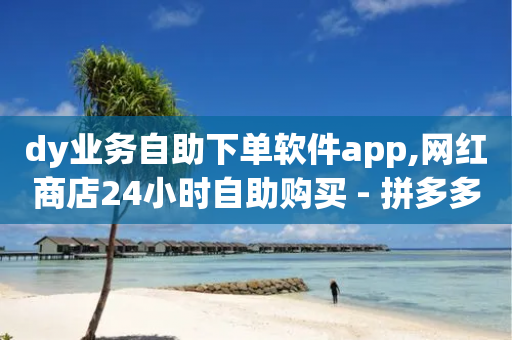 dy业务自助下单软件app,网红商店24小时自助购买 - 拼多多领700元全过程 - 拼多多上面怎么开店铺