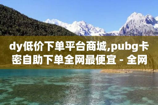 dy低价下单平台商城,pubg卡密自助下单全网最便宜 - 全网业务自助下单商城 - 仅差10积分需要拉多少好友