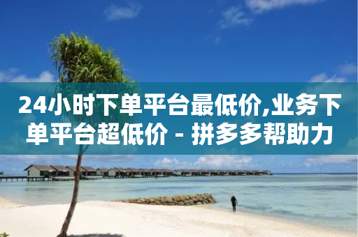 24小时下单平台最低价,业务下单平台超低价 - 拼多多帮助力 - 拼多多700块钱真的能提现吗