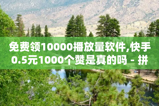 免费领10000播放量软件,快手0.5元1000个赞是真的吗 - 拼多多助力一毛十刀网站 - 拼多多砍价助力助手-第1张图片-靖非智能科技传媒