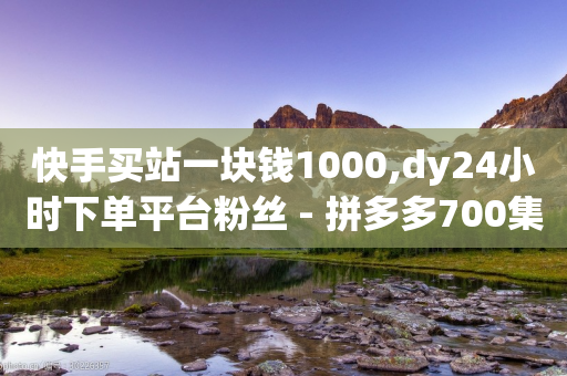 快手买站一块钱1000,dy24小时下单平台粉丝 - 拼多多700集齐了差兑换卡 - 拼多多花钱助力能成功吗