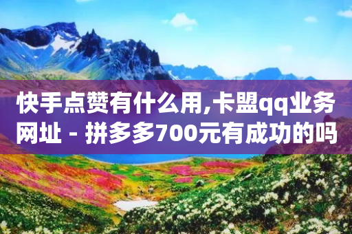 快手点赞有什么用,卡盟qq业务网址 - 拼多多700元有成功的吗 - 拼多多诈骗,永远都砍不到