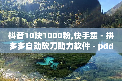 抖音10块1000粉,快手赞 - 拼多多自动砍刀助力软件 - pdd中转仓电话打不通-第1张图片-靖非智能科技传媒