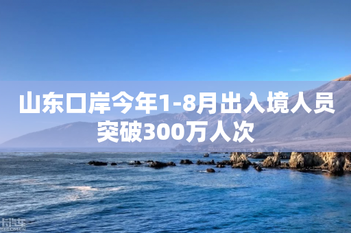 山东口岸今年1-8月出入境人员突破300万人次-第1张图片-靖非智能科技传媒