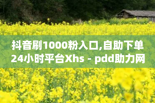 抖音刷1000粉入口,自助下单24小时平台Xhs - pdd助力网站 - 拼多多免费送礼物入口-第1张图片-靖非智能科技传媒